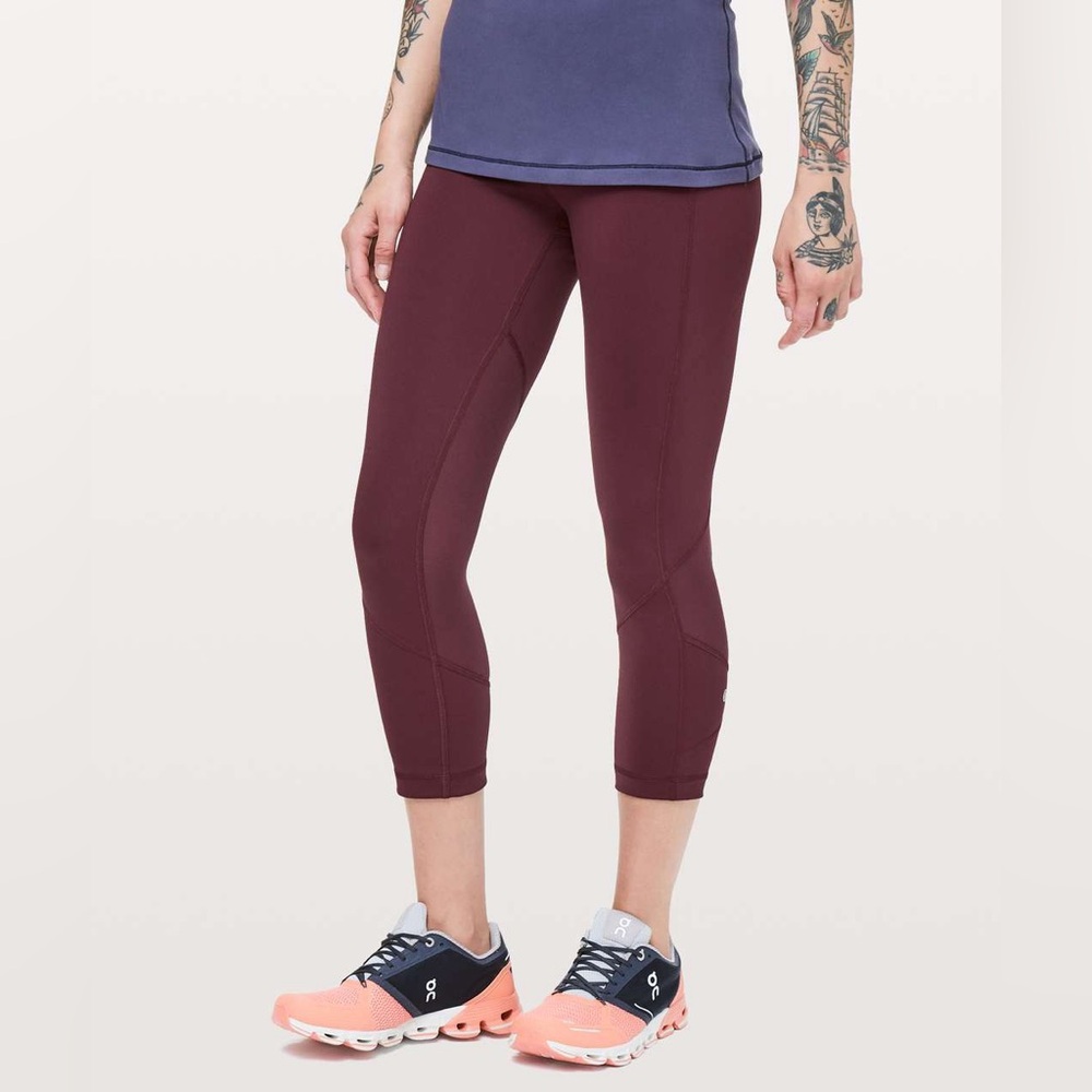 LULULEMON Pace Rival Pace Rival Crop *22" inseam- Dark Adobe (Size 4)